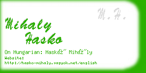 mihaly hasko business card